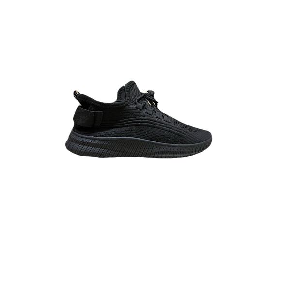 Kids Standed Black Sneakers Size 6 unisex - Picture 1 of 6